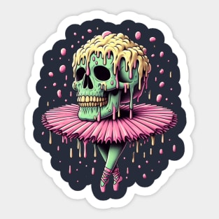 skull ballet Sticker